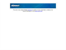 Tablet Screenshot of contactcenter.verintsystemsinc.com